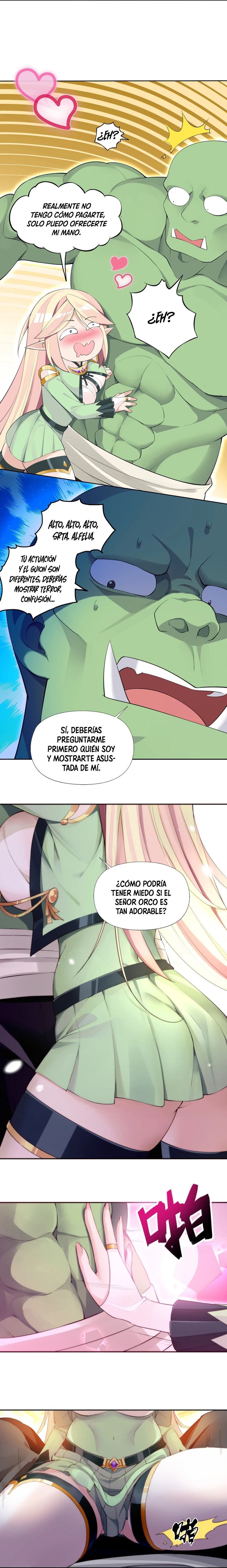 ¡La princesa elfa realmente quiere ser profanada por un orco! capítulo 9, página 11