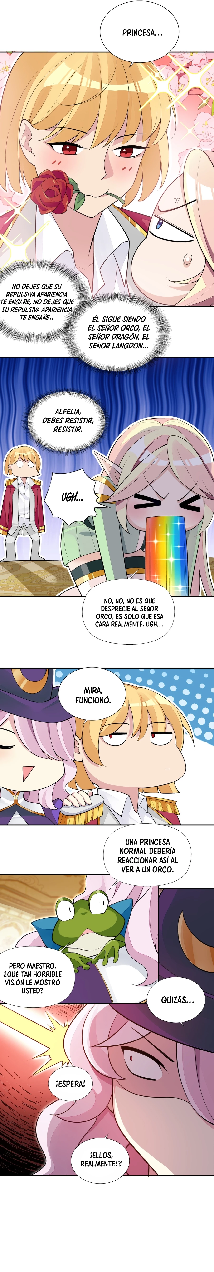 ¡La princesa elfa realmente quiere ser profanada por un orco! capítulo 9, página 15