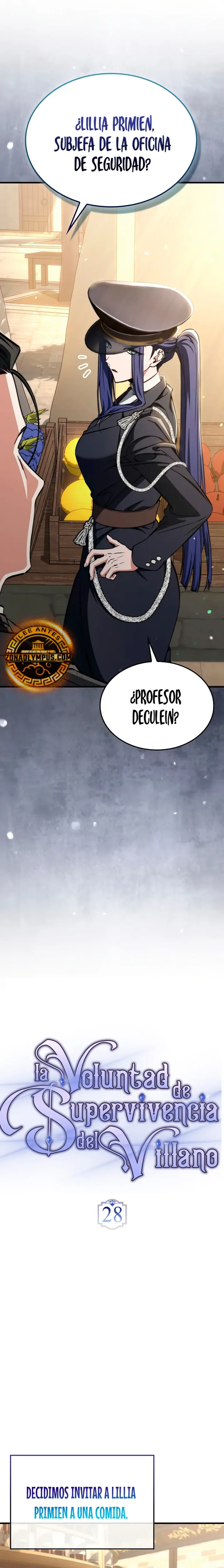La voluntad de supervivencia del villano capítulo 28, página 9