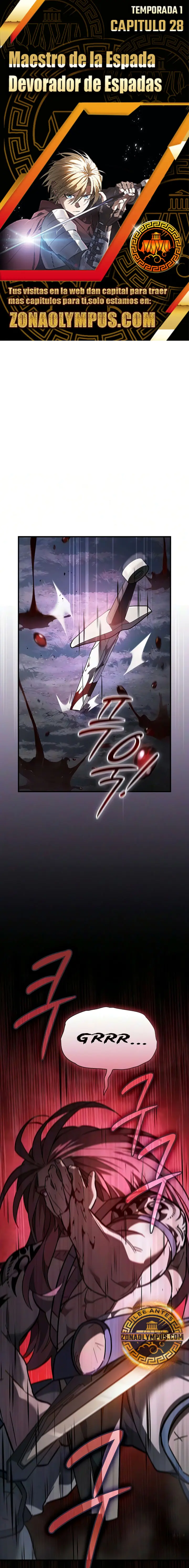 Maestro de la espada devorador de espadas capítulo 28, página 1