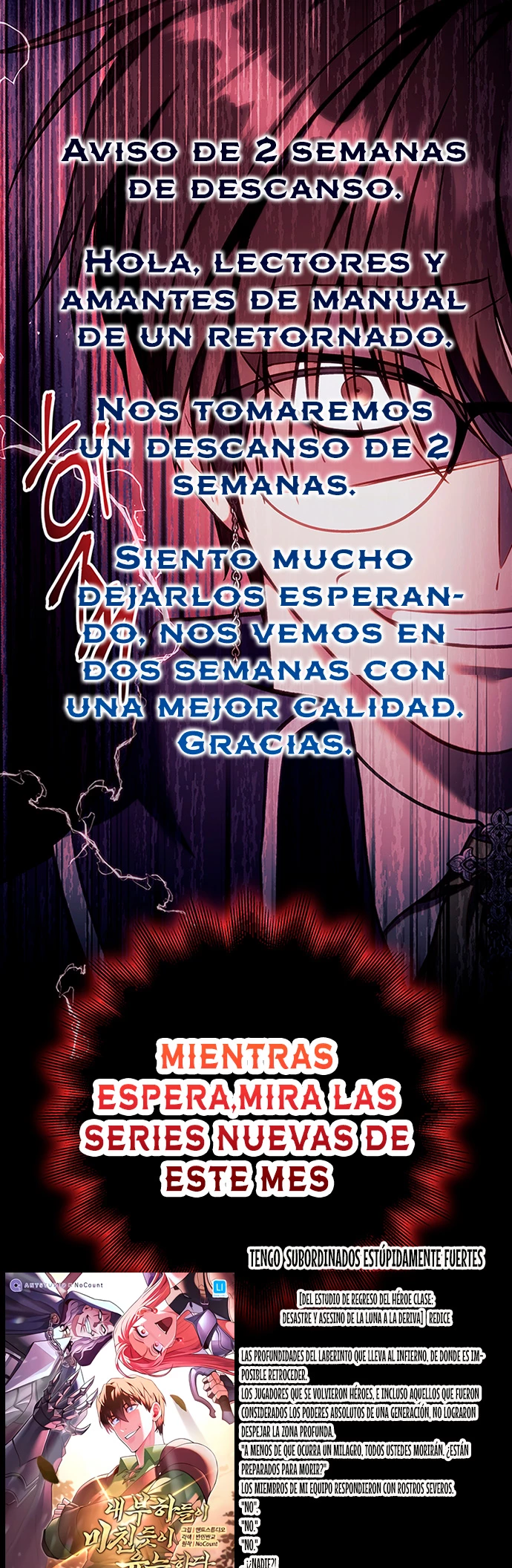 Manual de instrucciones del Reencarnado capítulo 70.05, página 1