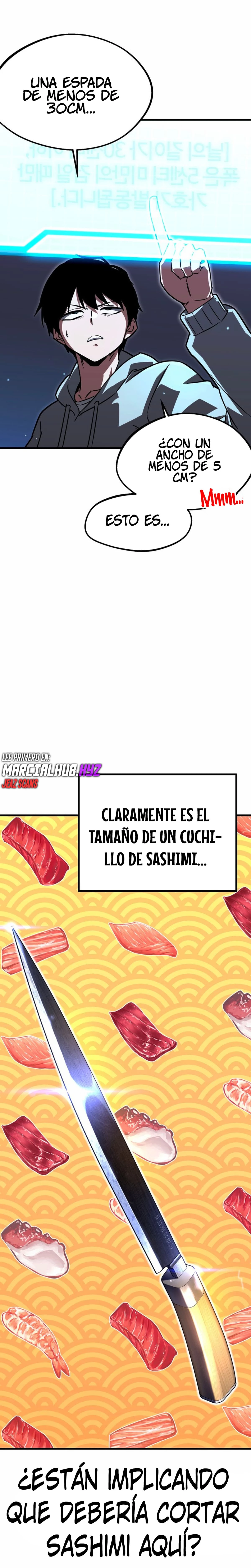 Me hice cargo de la Academia con un solo cuchillo de sashimi capítulo 1, página 28