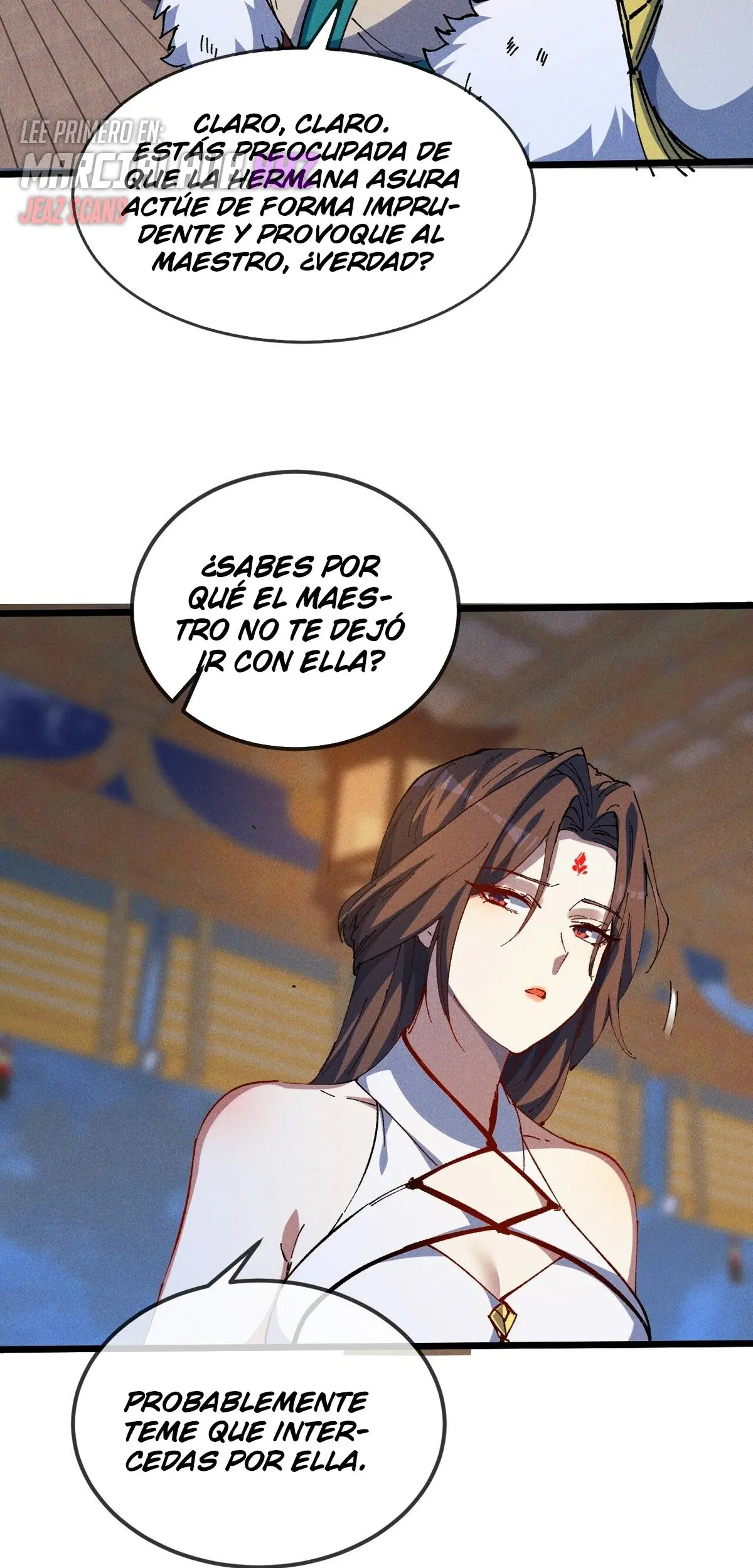 ¡¿Mi discípula se convirtió en la gran emperatriz demonio?! capítulo 37, página 36