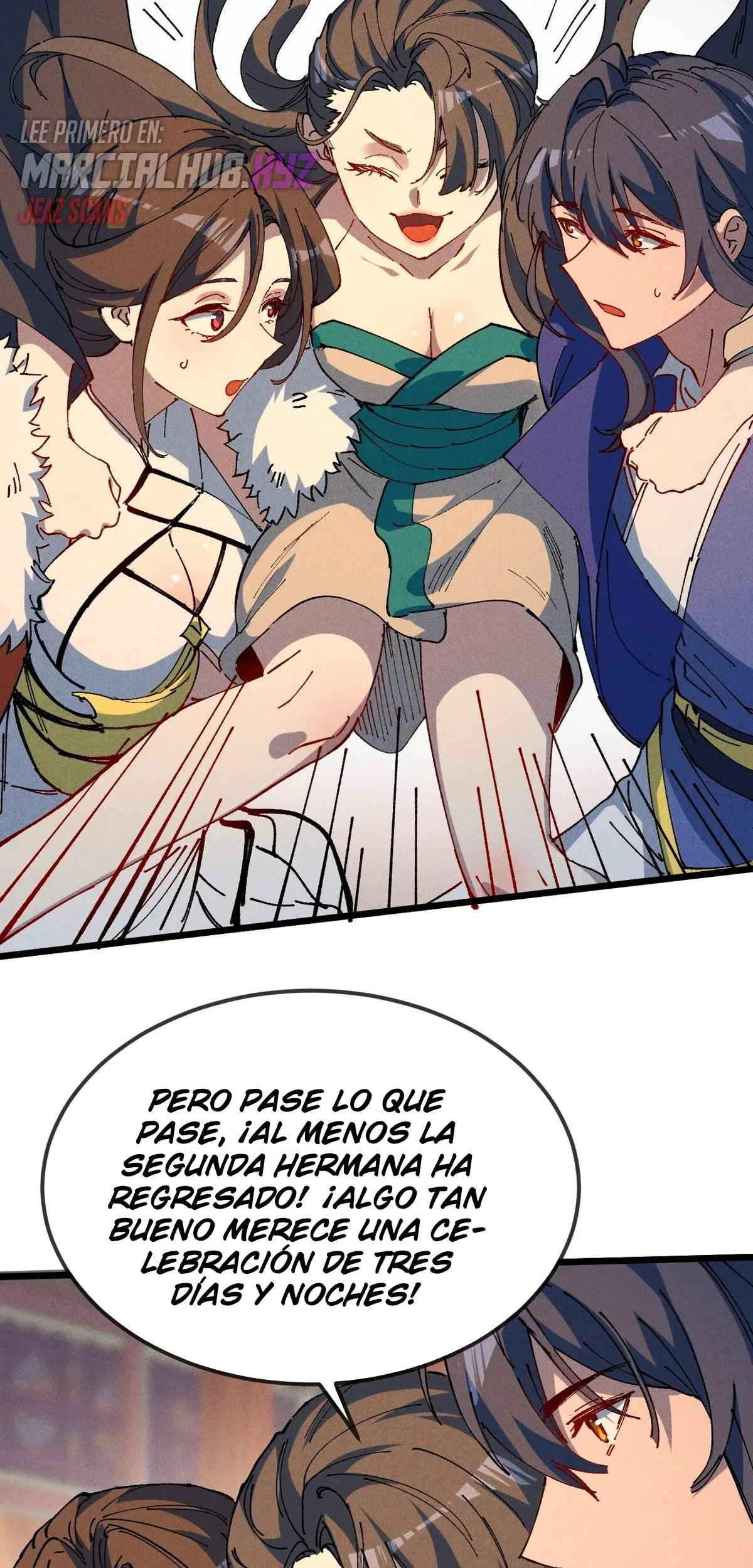 ¡¿Mi discípula se convirtió en la gran emperatriz demonio?! capítulo 37, página 54