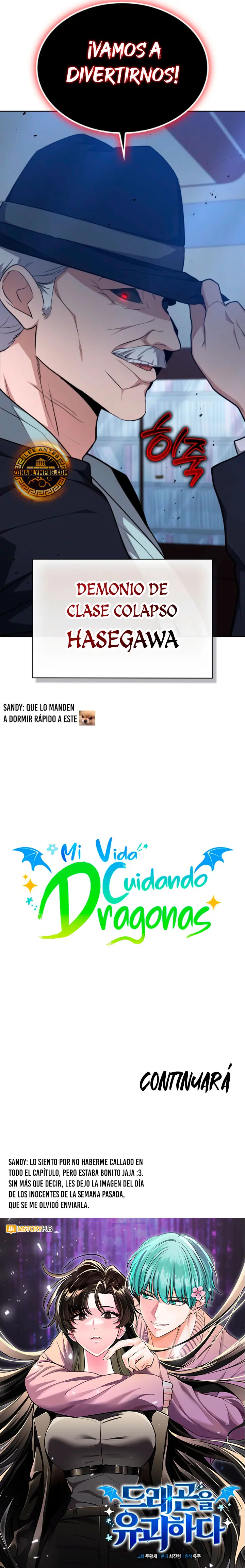 Mi Vida Cuidando Dragonas capítulo 37, página 34