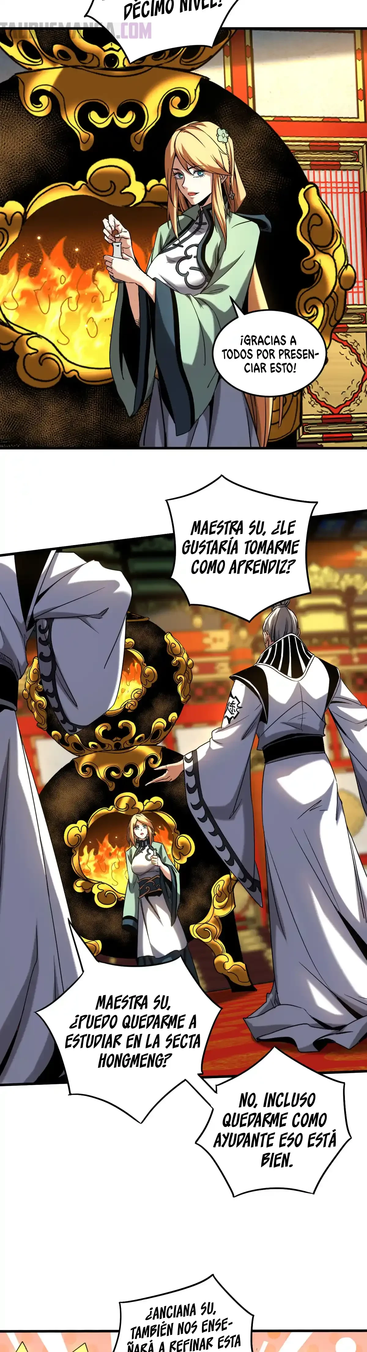 Mientras mis discípulas se matan, yo me relajo! capítulo 131, página 17