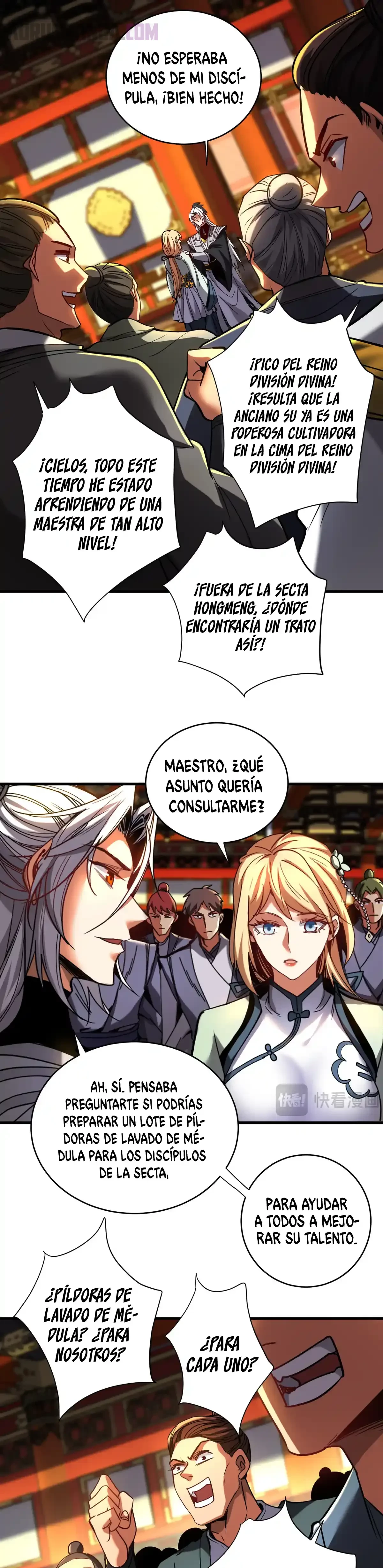 Mientras mis discípulas se matan, yo me relajo! capítulo 133, página 8
