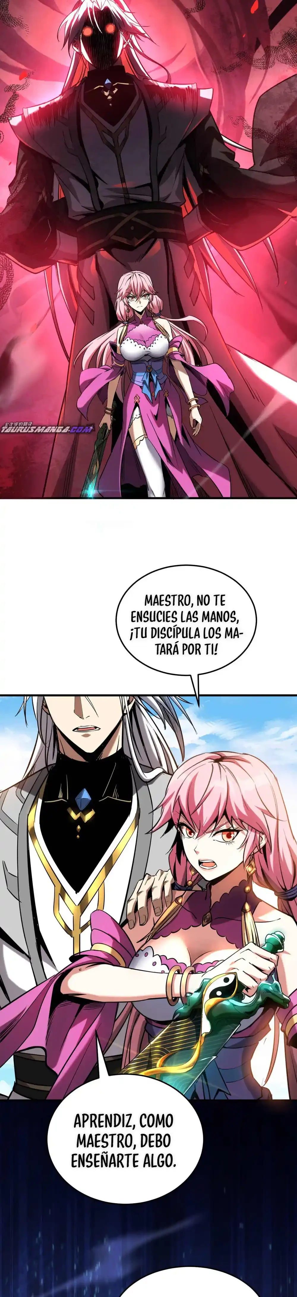 Mientras mis discípulas se matan, yo me relajo! capítulo 9, página 17