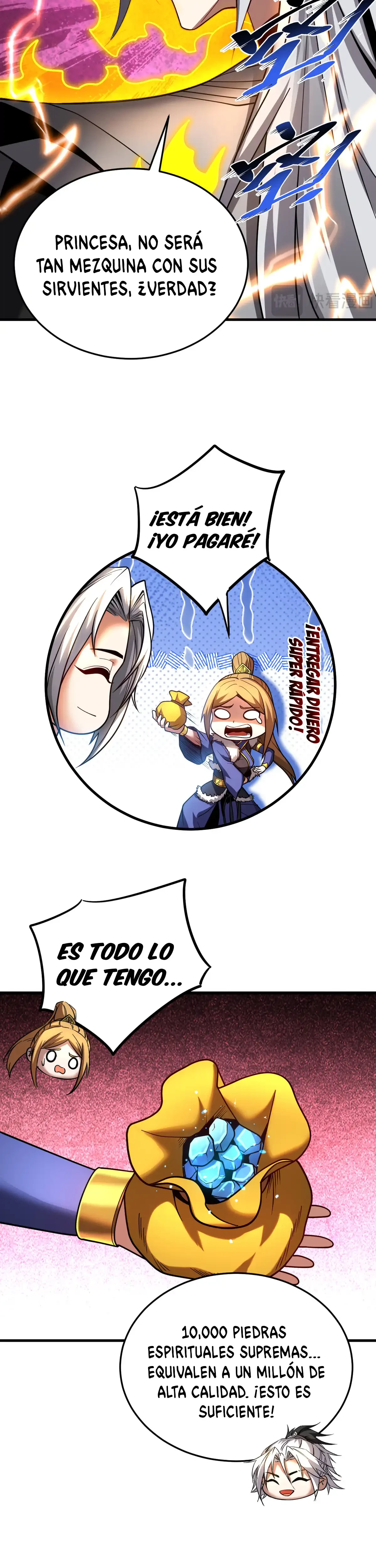 Mientras mis discípulas se matan, yo me relajo! capítulo 87, página 7