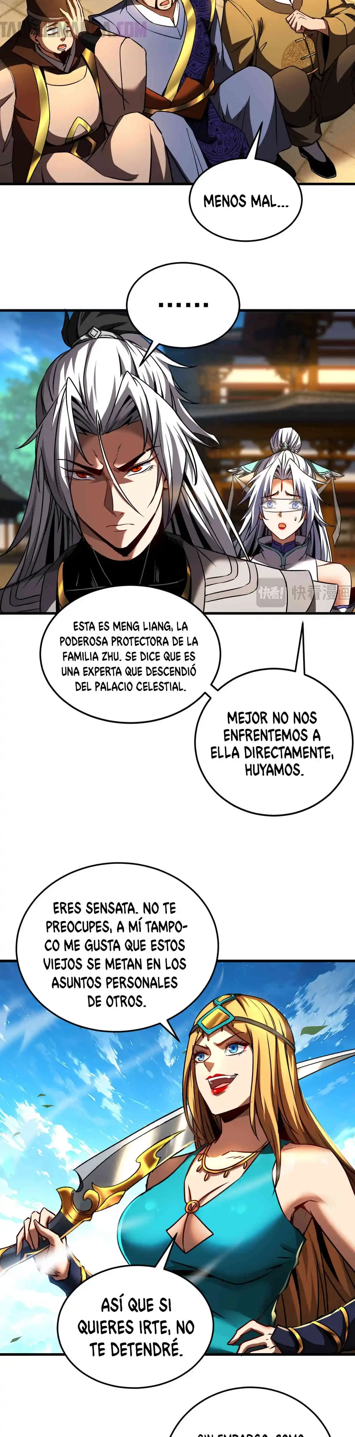 Mientras mis discípulas se matan, yo me relajo! capítulo 99, página 4