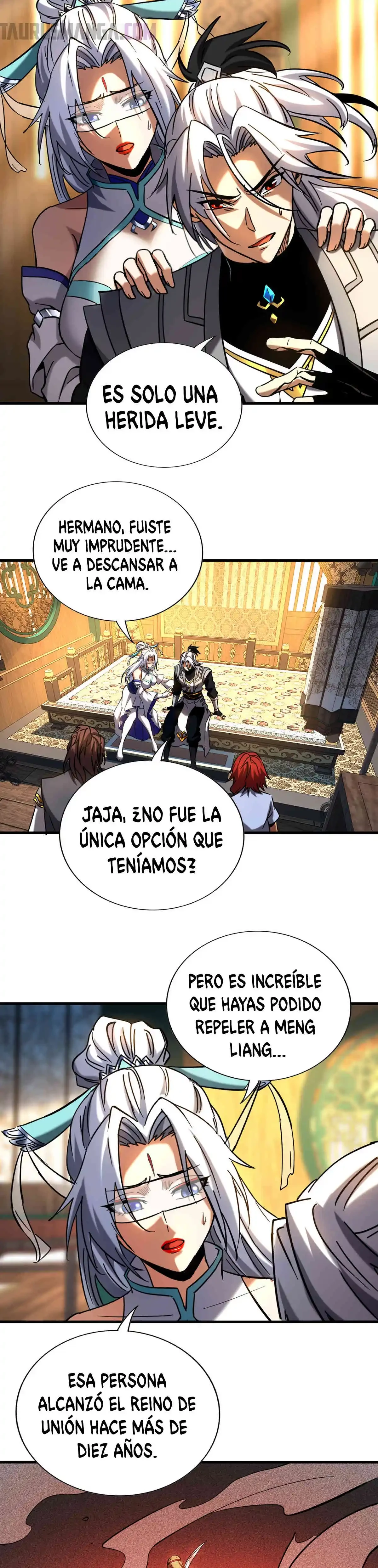 Mientras mis discípulas se matan, yo me relajo! capítulo 100, página 4