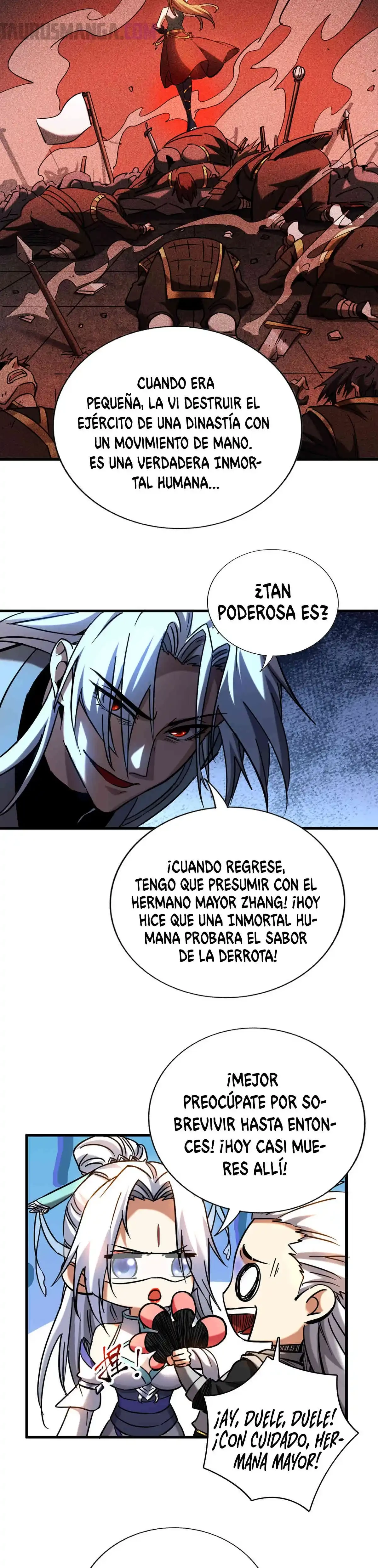 Mientras mis discípulas se matan, yo me relajo! capítulo 100, página 5
