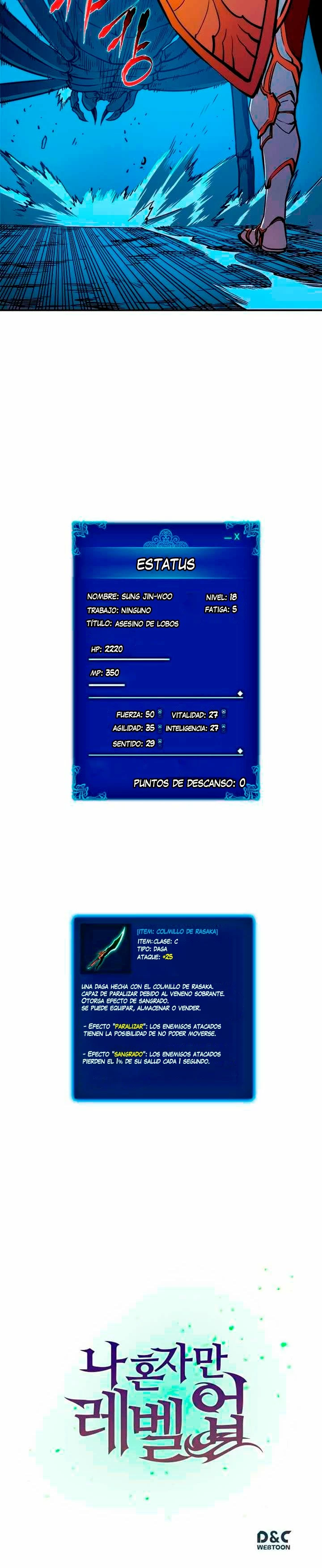 Solo Subiendo de level capítulo 21, página 27