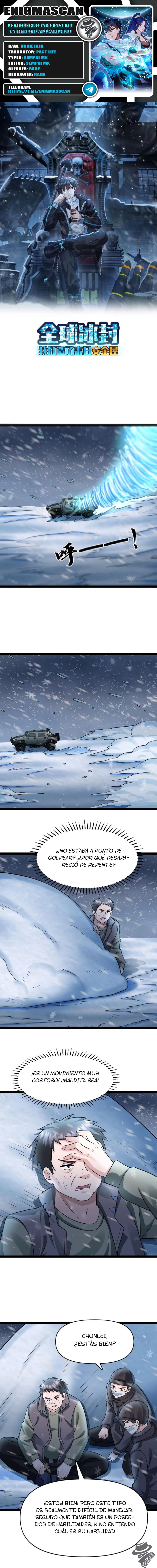 Periodo Glaciar: Construí un Refugio Apocalíptico capítulo 109, página 1