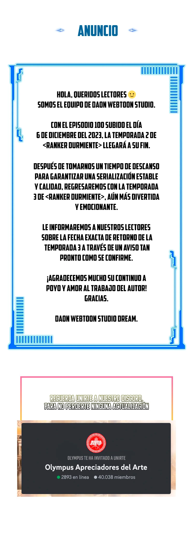 Ranker Dormido capítulo 100.5, página 1