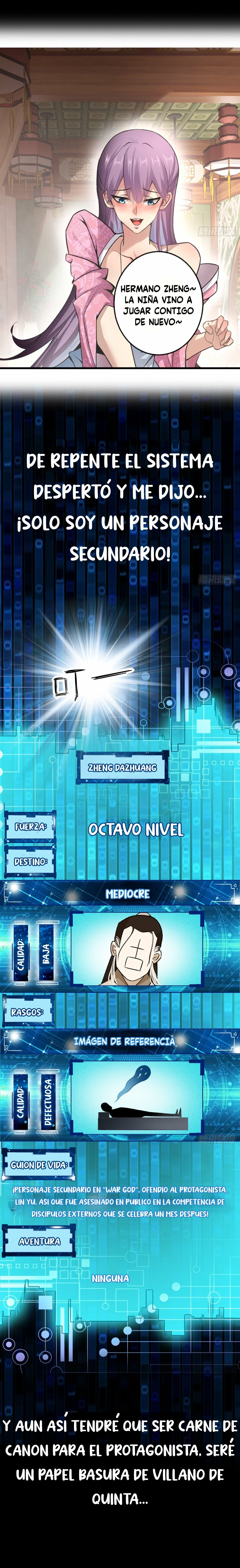 Realmente no soy el hijo del destino capítulo 0, página 3