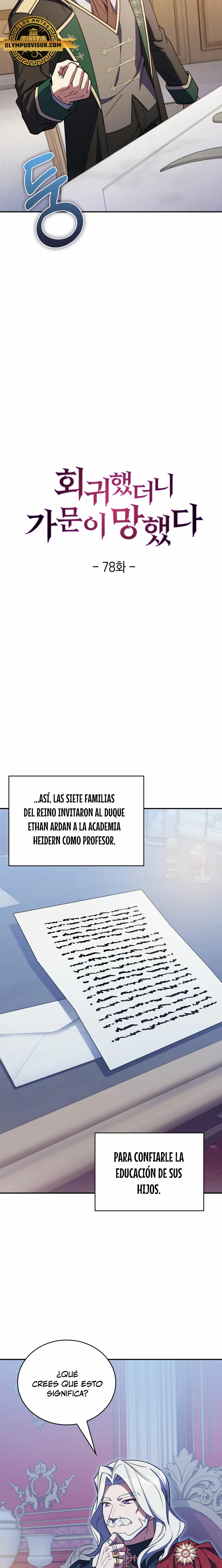 Regresé a mi arruinada familia capítulo 78, página 10