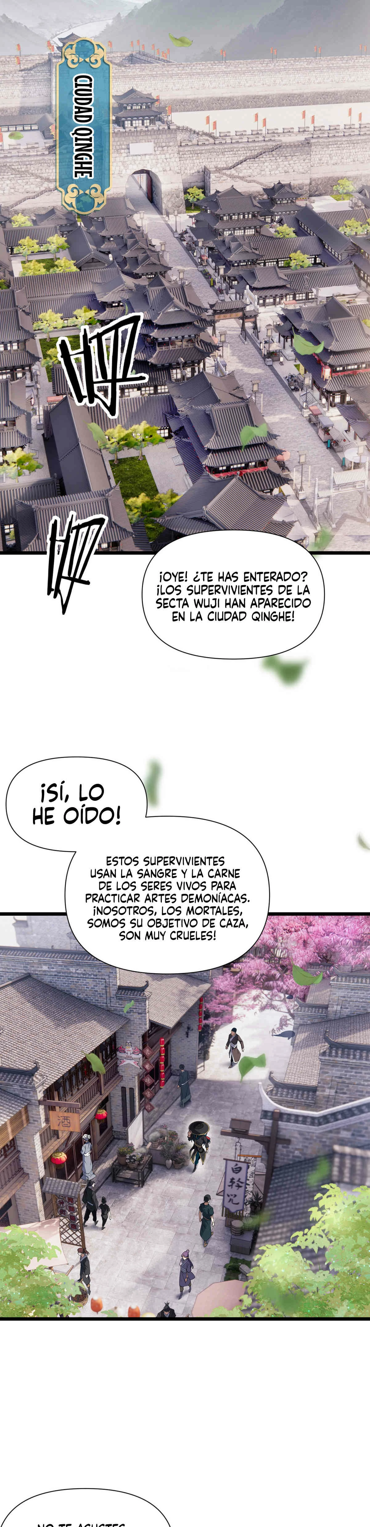 Renacido como Cultivador Demoníaco: Me hago mas fuerte matando zombies capítulo 1, página 2