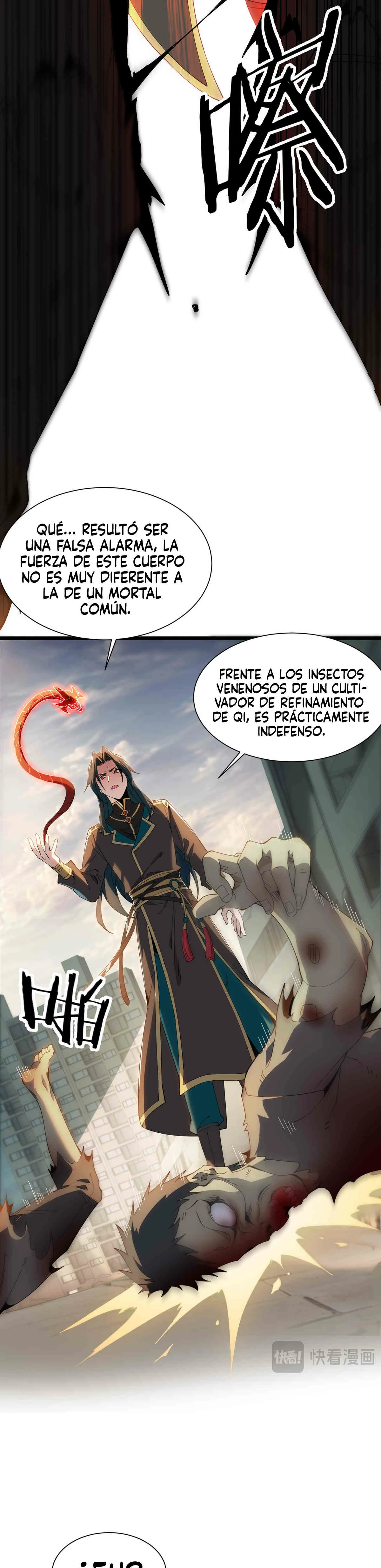 Renacido como Cultivador Demoníaco: Me hago mas fuerte matando zombies capítulo 1, página 38