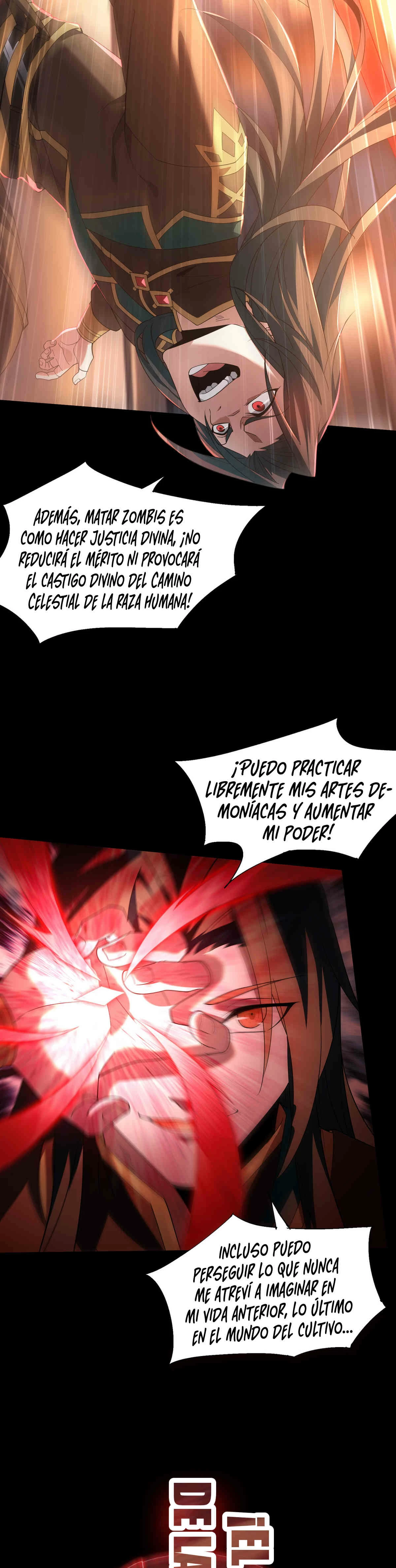 Renacido como Cultivador Demoníaco: Me hago mas fuerte matando zombies capítulo 1, página 45