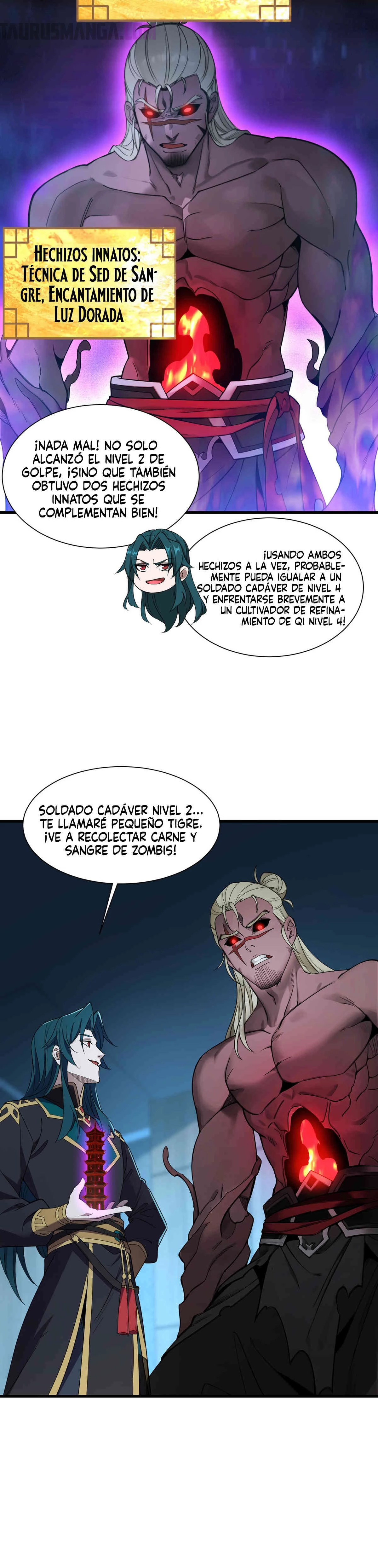 Renacido como Cultivador Demoníaco: Me hago mas fuerte matando zombies capítulo 2, página 22