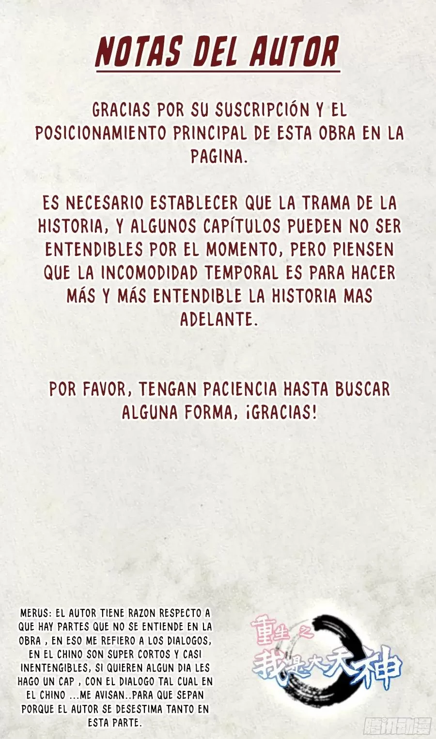 Renacimiento del Gran Dios capítulo 63, página 33