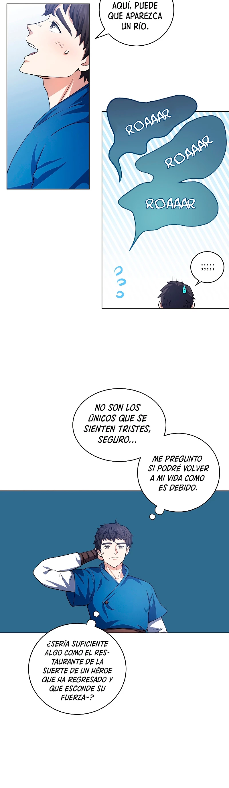 Restaurante callejero de un héroe retornado. capítulo 1, página 34