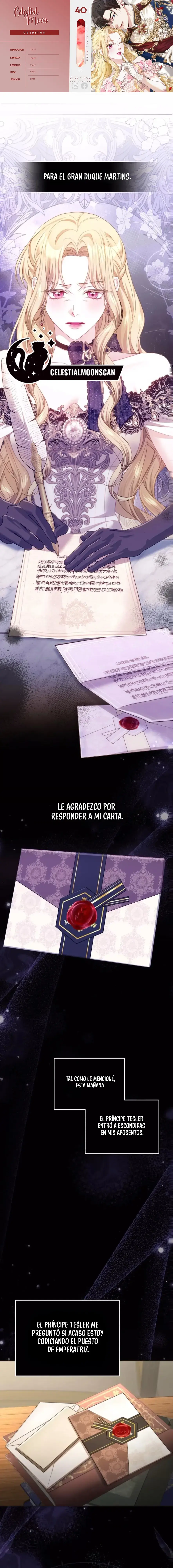 Aunque Fuera una Emperatriz Sustituta, Tuve mi Primera Noche capítulo 40, página 1