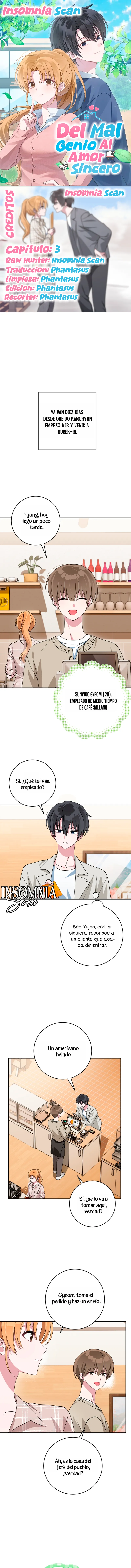 Del Mal Genio Al Amor Sincero capítulo 3, página 1