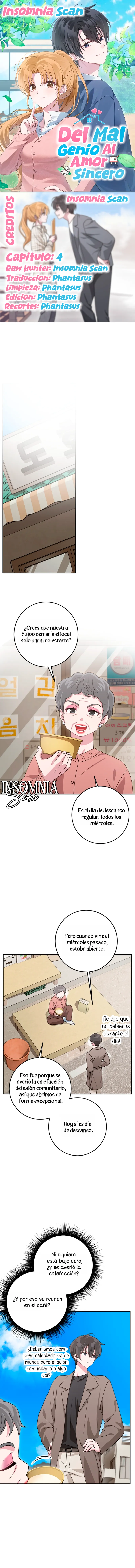 Del Mal Genio Al Amor Sincero capítulo 4, página 1
