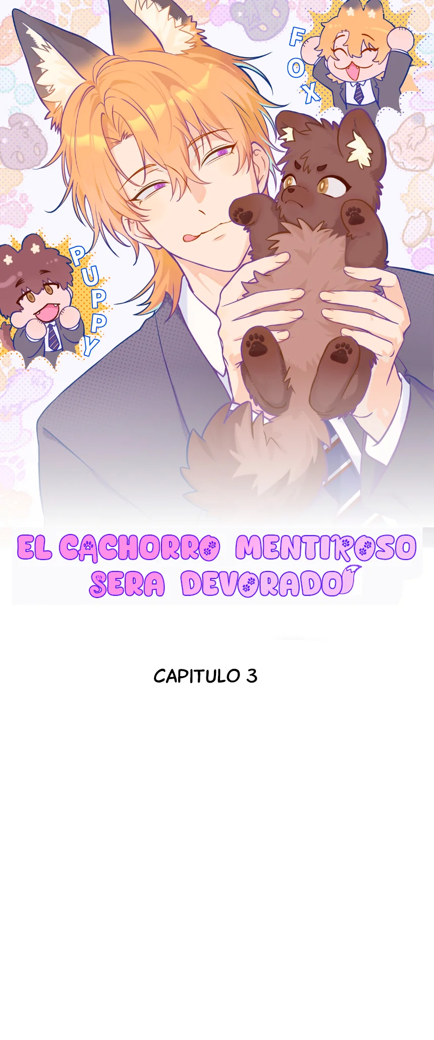 El cachorro mentiroso sera devorado capítulo 3, página 1