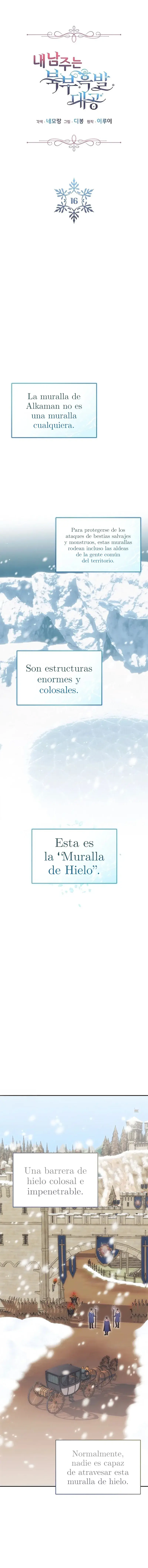 El protagonista masculino es el gran duque de cabello negro del norte capítulo 16, página 2