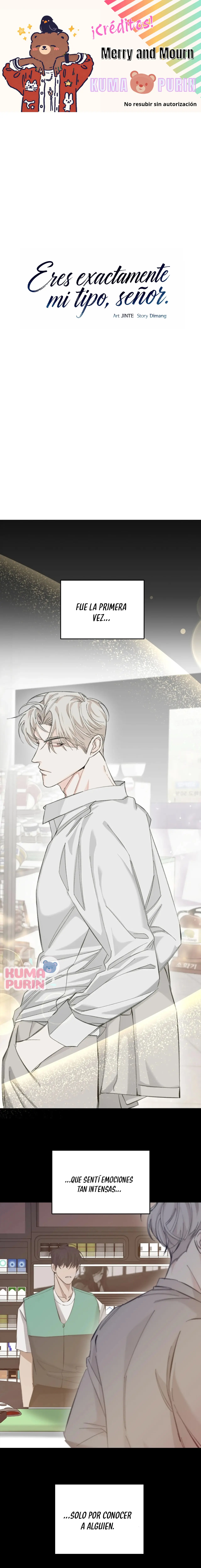Eres exactamente mi tipo, señor capítulo 0, página 1