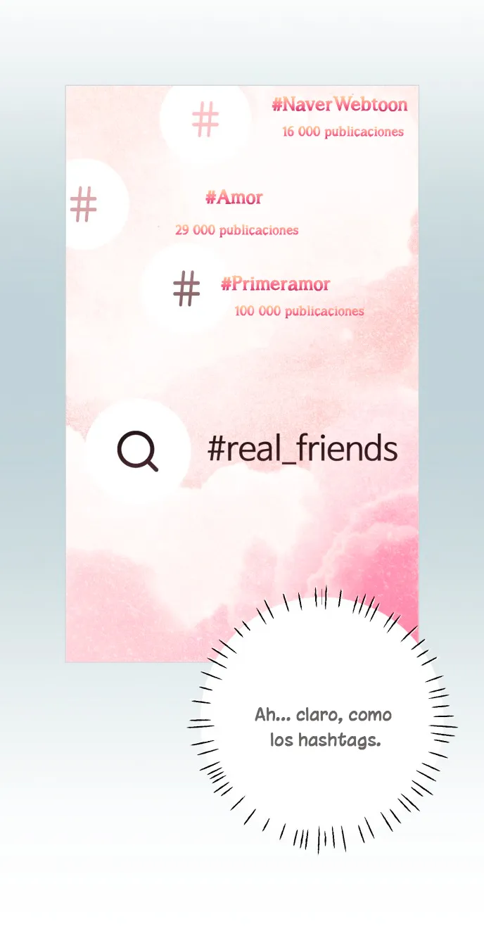 El hashtag es: El primer amor. capítulo 1, página 148
