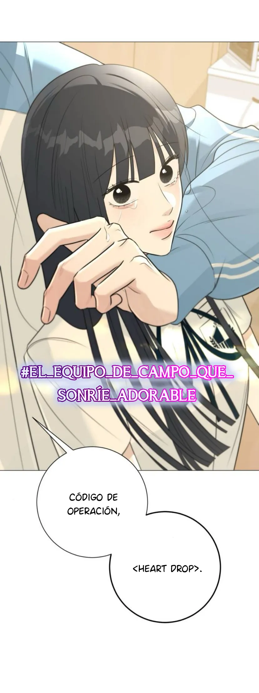 El hashtag es: El primer amor. capítulo 10, página 14