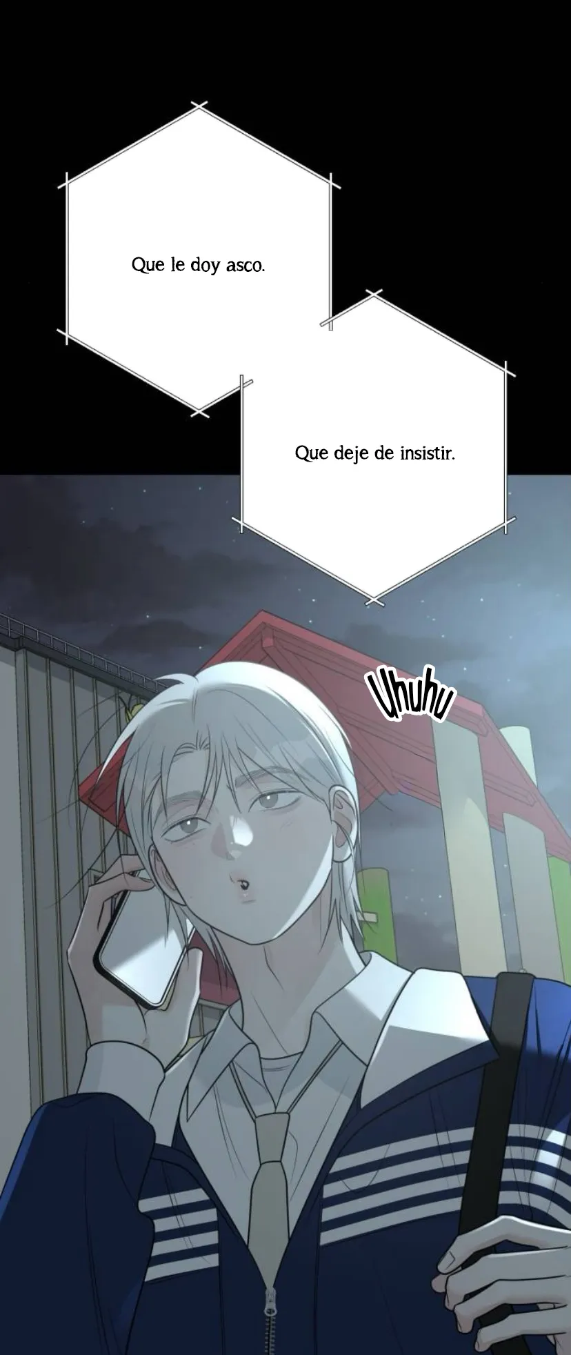 El hashtag es: El primer amor. capítulo 14, página 14