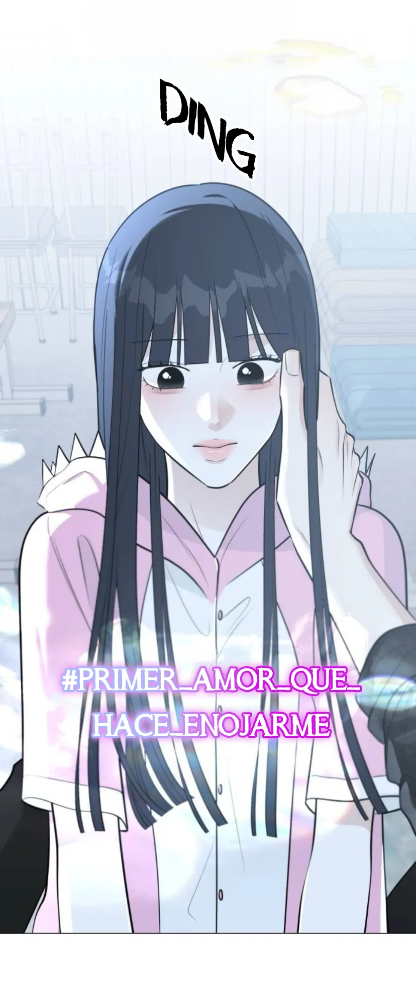 El hashtag es: El primer amor. capítulo 15, página 26