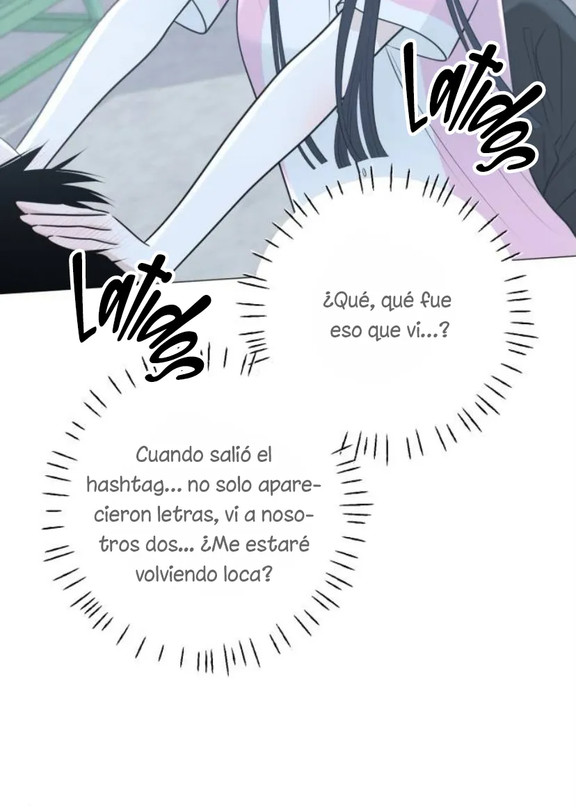 El hashtag es: El primer amor. capítulo 15, página 39