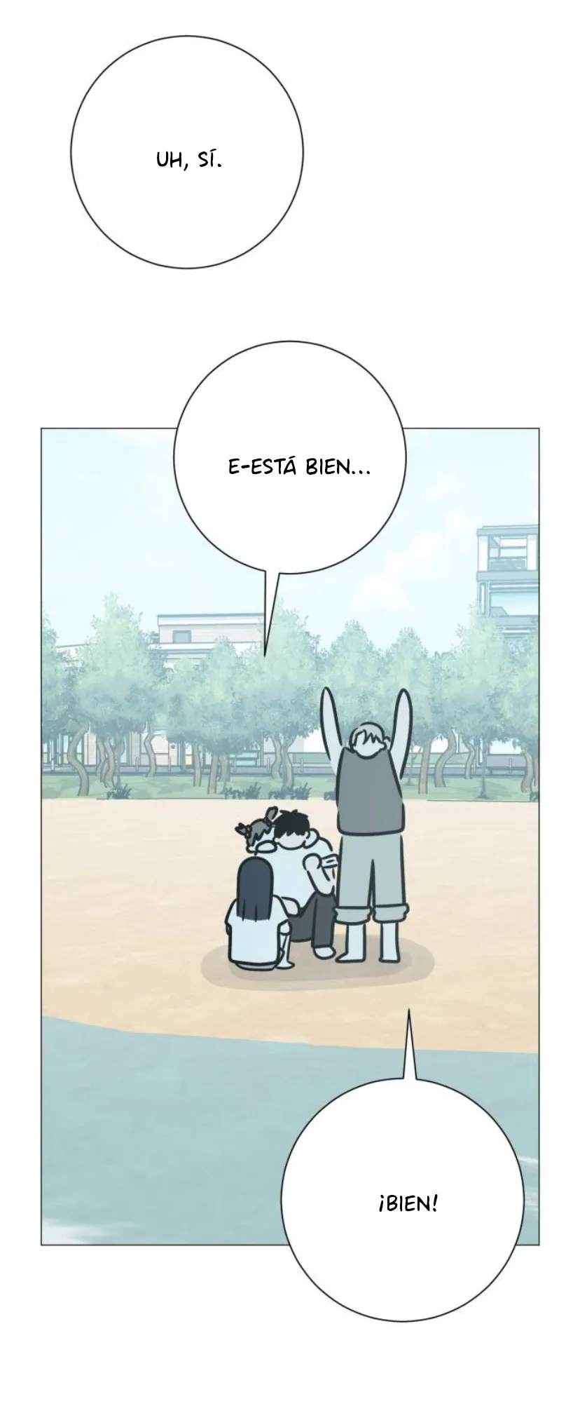 El hashtag es: El primer amor. capítulo 17, página 135