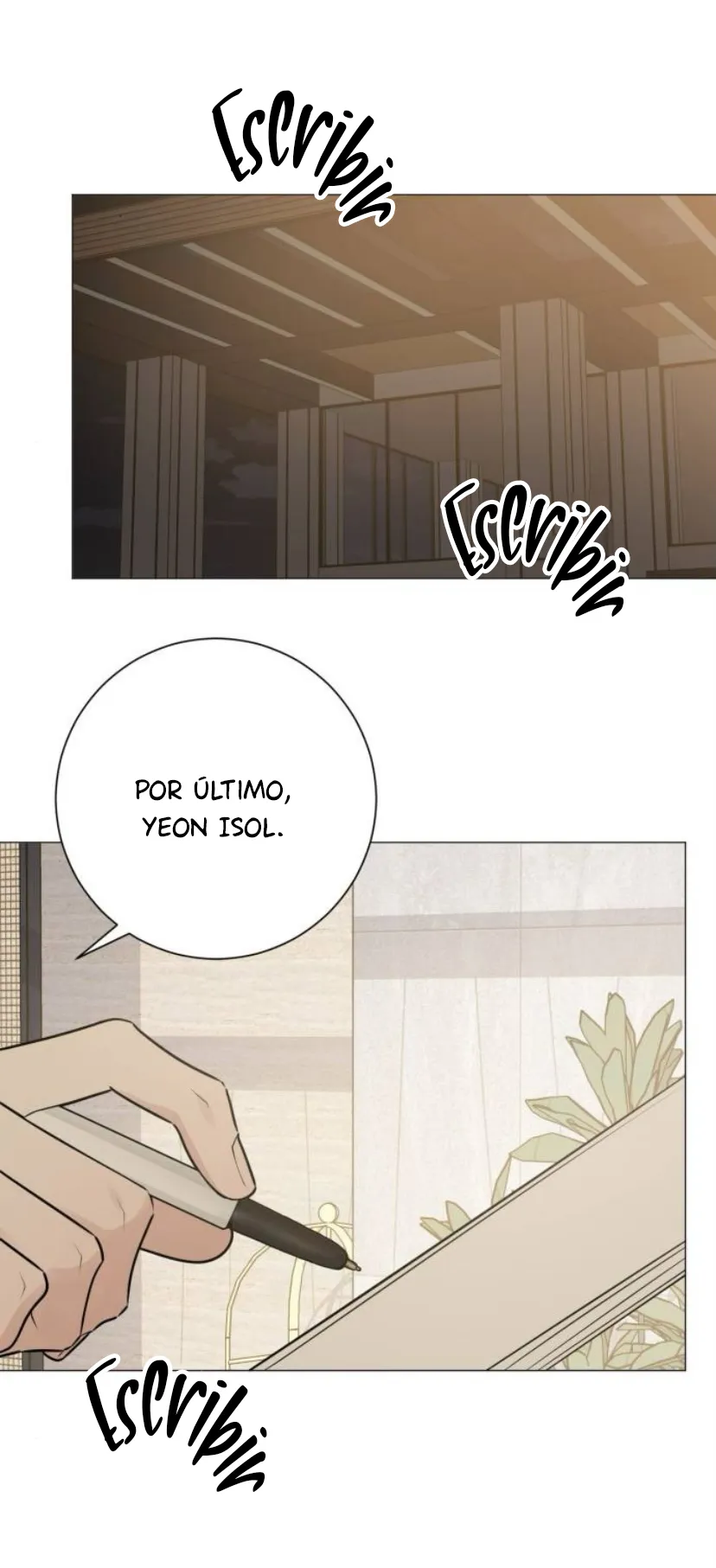 El hashtag es: El primer amor. capítulo 18, página 124