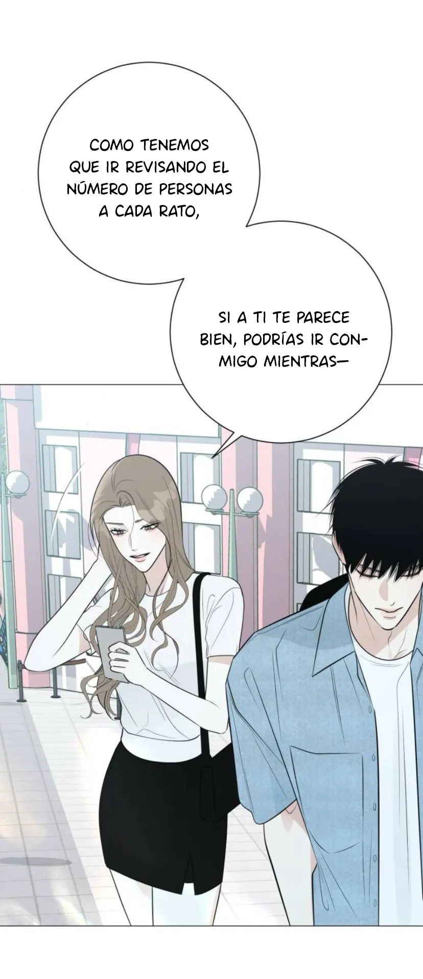 El hashtag es: El primer amor. capítulo 18, página 19