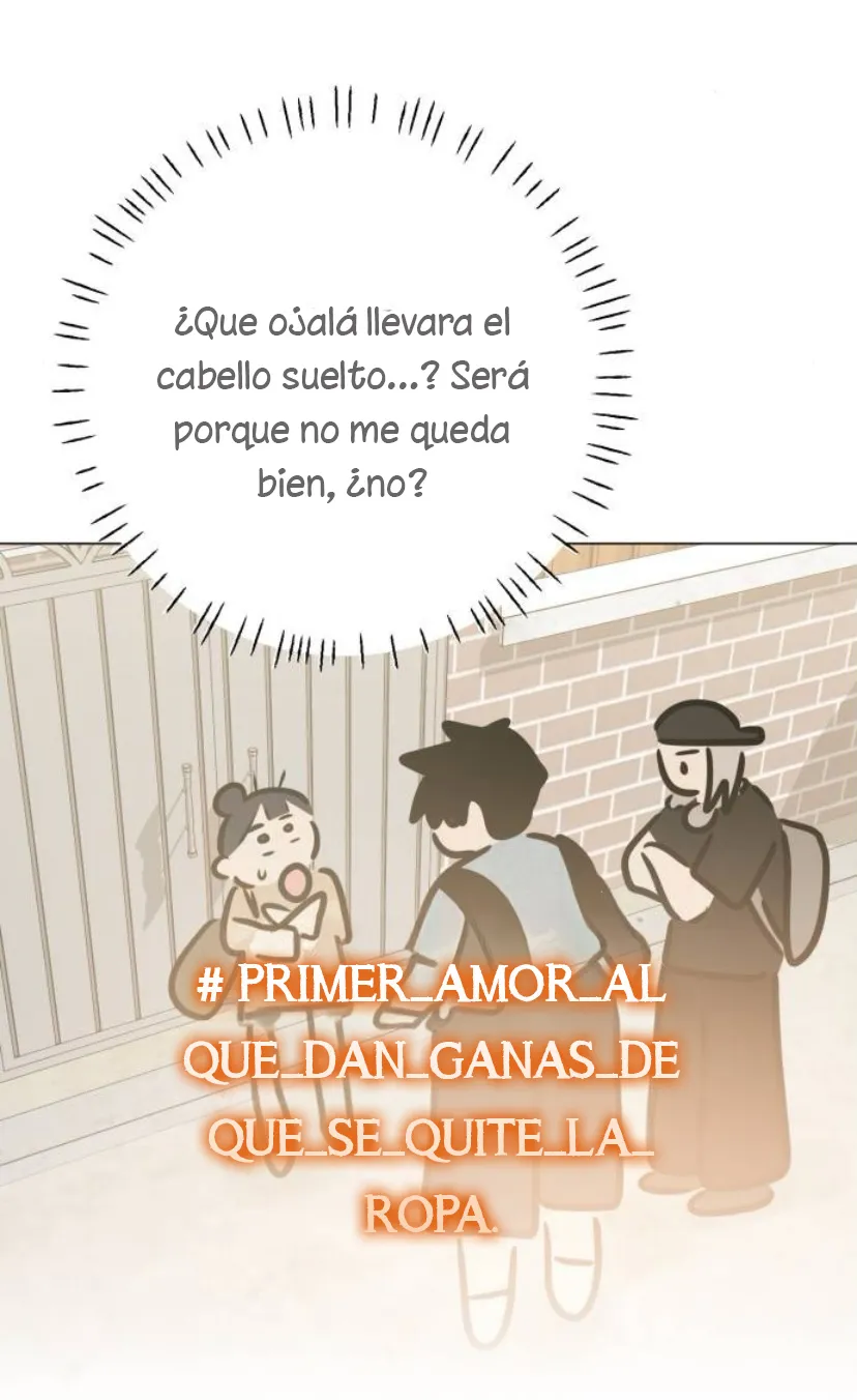 El hashtag es: El primer amor. capítulo 18, página 72