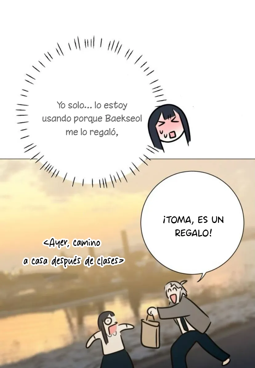 El hashtag es: El primer amor. capítulo 18, página 75