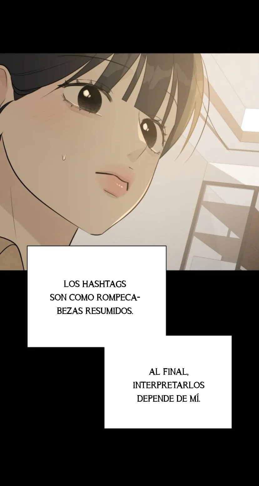 El hashtag es: El primer amor. capítulo 19, página 53