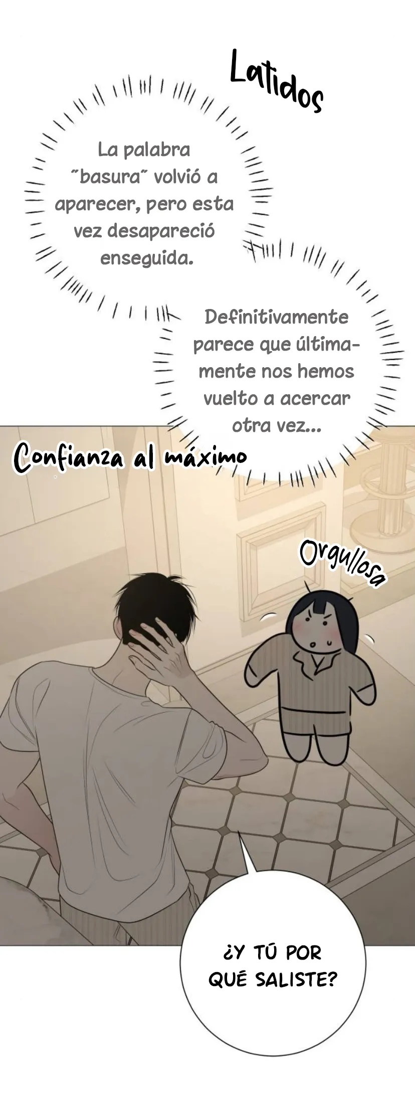 El hashtag es: El primer amor. capítulo 21, página 61