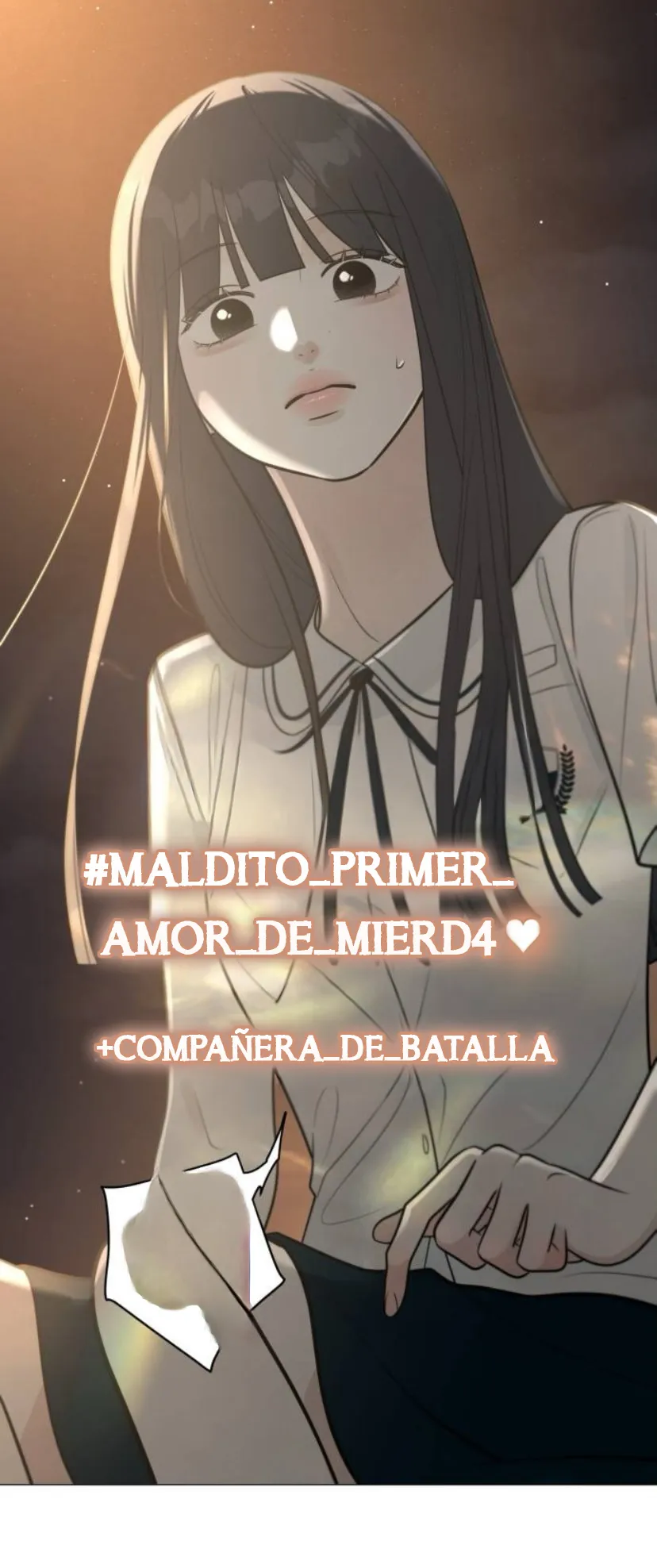 El hashtag es: El primer amor. capítulo 3, página 133
