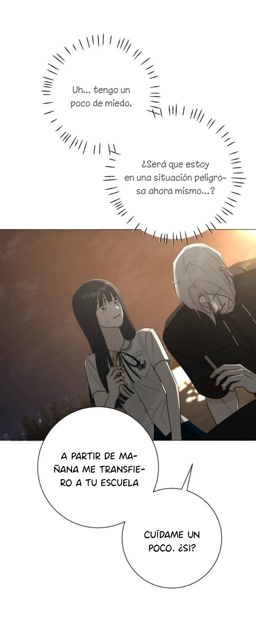 El hashtag es: El primer amor. capítulo 3, página 71