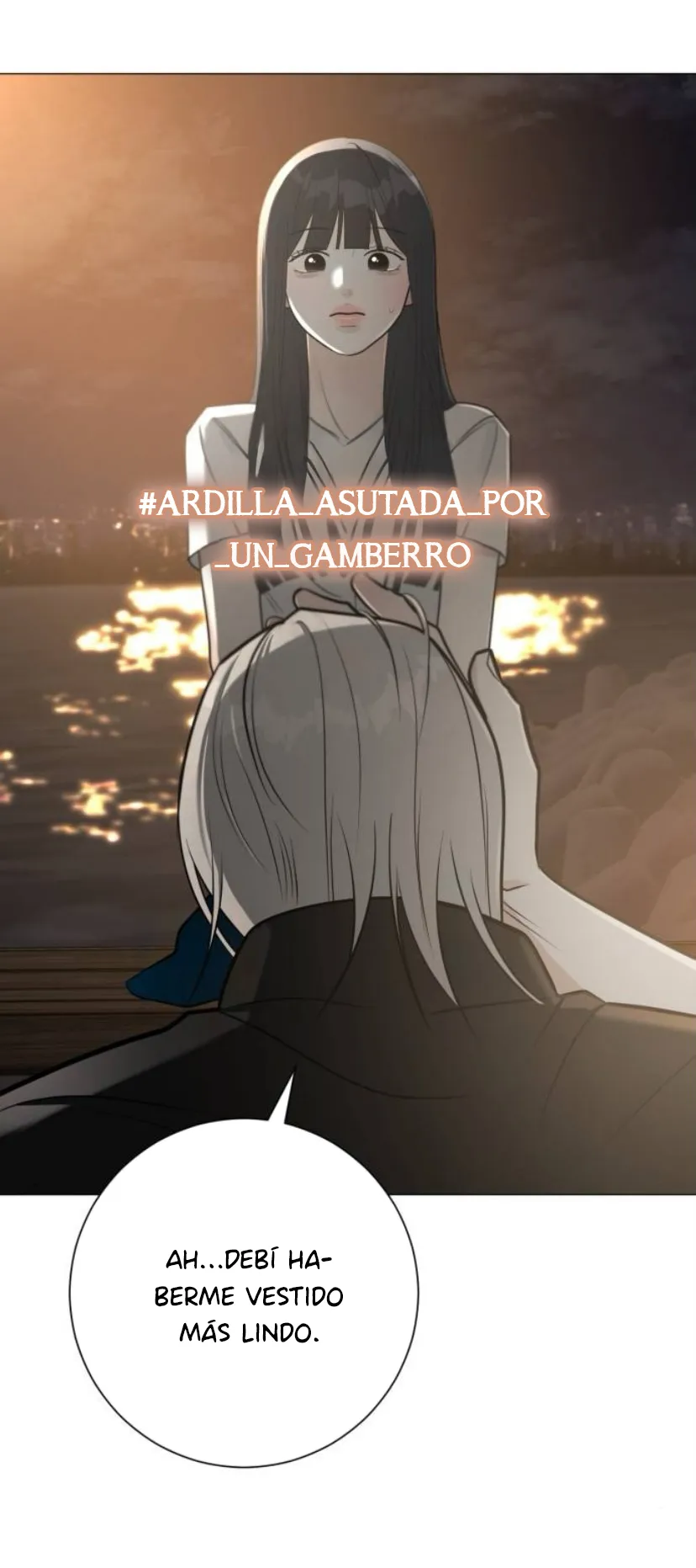 El hashtag es: El primer amor. capítulo 3, página 91