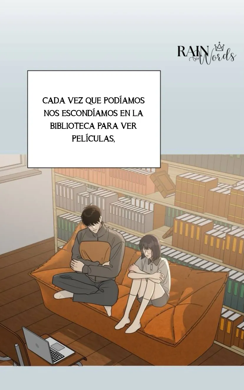 El hashtag es: El primer amor. capítulo 5, página 58