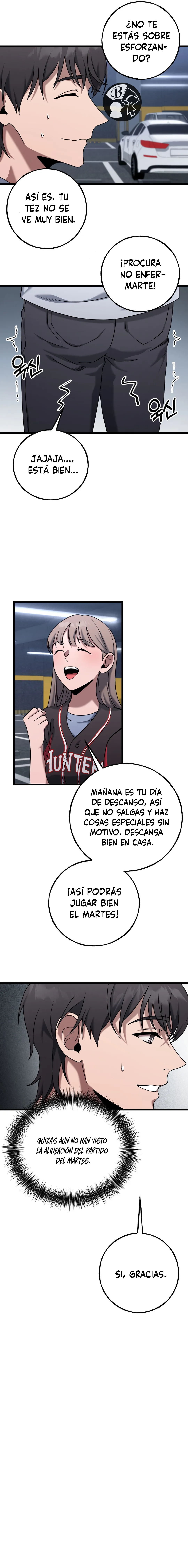 Jugador de béisbol malcriado capítulo 5, página 8